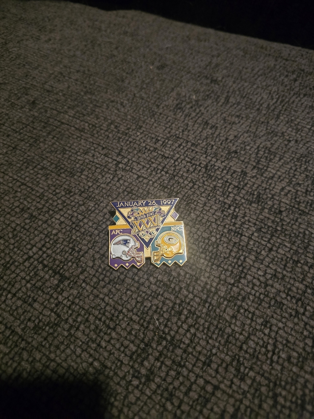 Peter David | Collectible NFL Super Bowl XXXI Pin - Patriots Vs Packers